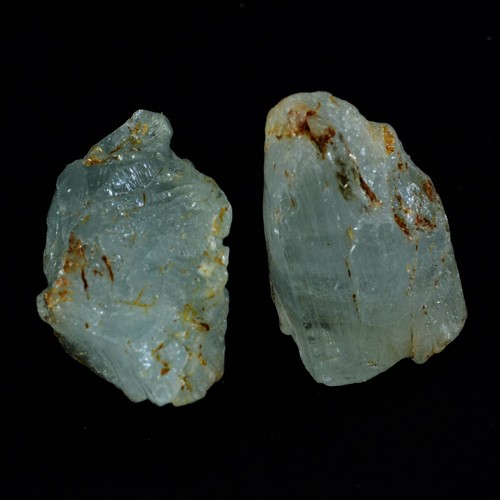 121.14 Cts Natural Blue Aquamarine Large Crystal Rough Lot Rare Specimen Nigeria