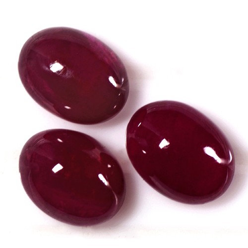5.12 Cts Natural Top Deep Red Ruby Gemstone Oval Cab Lot Madagascar Unheated