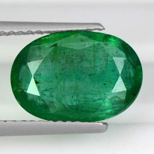 3.62 Cts Natural Top Green Emerald Oval Cut Loose Gemstone Untreated Zambia Best
