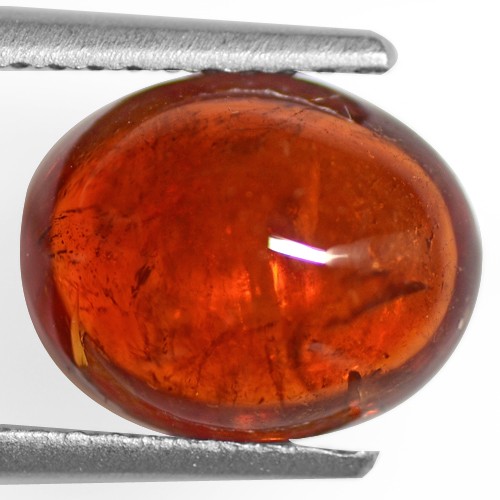 3.81 Cts Natural Top Fanta Orange Mandarin Spessartite Garnet Oval Cab Namibia