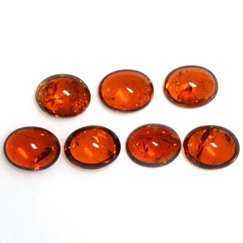 20.99 Cts Natural Fanta Orange Mandarin Spessartite Garnet Oval Cab Lot 9 X 7 MM