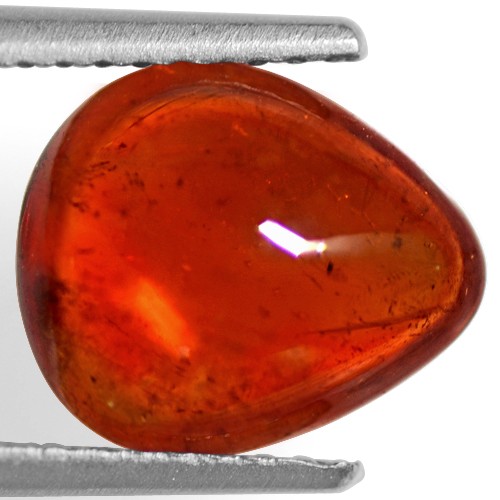 3.47 Cts Natural Top Fanta Orange Mandarin Spessartite Garnet Pear Cab Namibia