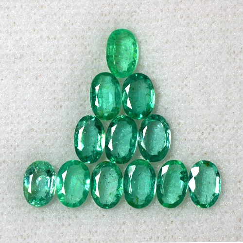 4.75 Cts Natural Top Green Emerald Loose Gemstone Oval Cut Lot Untreated Zambia