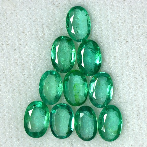 3.37 Cts Natural Top Green Emerald Loose Gemstone Oval Cut Lot Untreated Zambia