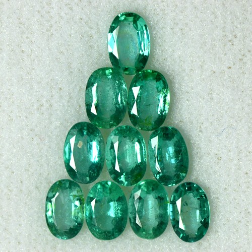 4.28 Cts Natural Top Green Emerald Loose Gemstone Oval Cut Lot Untreated Zambia