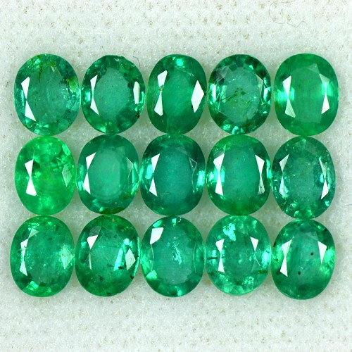 5.51 Cts Natural Top Green Emerald Loose Gemstone Oval Cut Lot Untreated Zambia