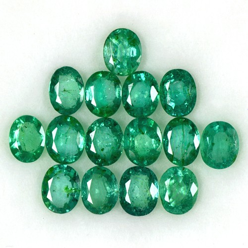 4.97 Cts Natural Top Green Emerald Loose Gemstone Oval Cut Lot Untreated Zambia