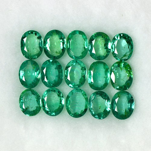 4.46 Cts Natural Top Green Emerald Loose Gemstone Oval Cut Lot Untreated Zambia