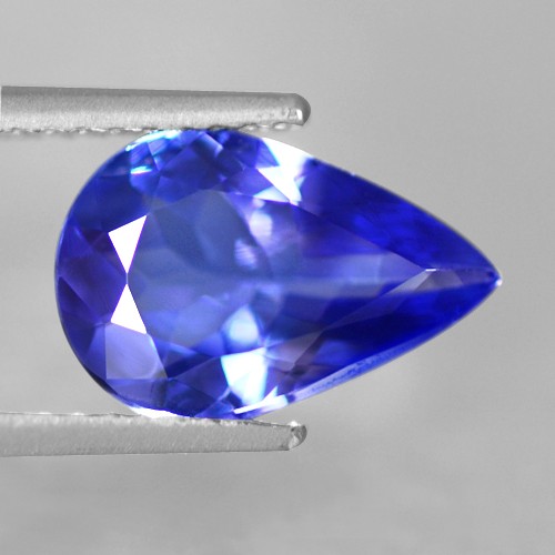 1.79 Cts Natural Top AAA+ D-Block Blue Tanzanite Loose Gemstone Pear Cut Tanzania