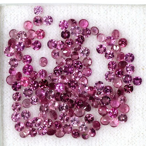10.08 Cts Natural Top Stunning Pink Tourmaline Gems Diamond Cut Round Lot Brazil