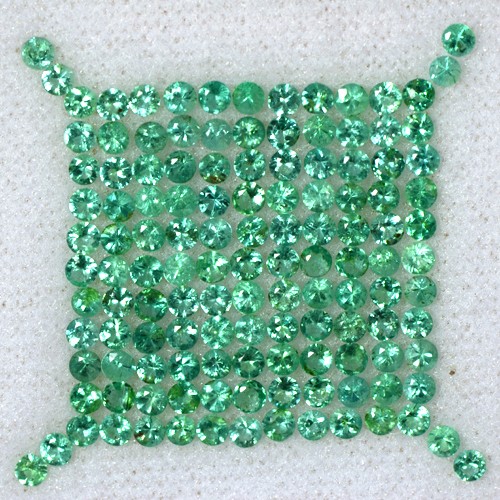 5.27 Cts Natural Green Emerald Gemstone Round Cut Wholesale Lot Untreated Zambia