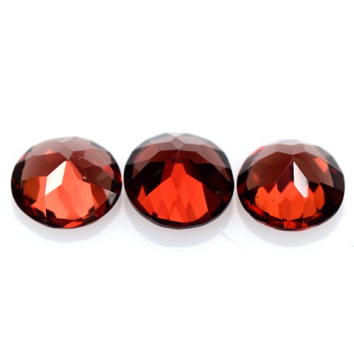 2.67 cts Natural Top Pyrope Red Garnet Loose Gems Round Cut Lot Mozambique 6 mm