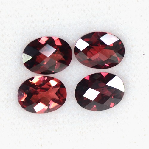 5.56 cts Natural Best Pyrope Red Garnet Loose Gems Oval Cut Lot Mozambique 8x6mm