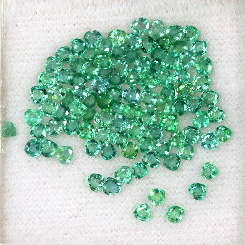 9.72 Cts Natural Top Green Emerald Heart Cut Lot Loose Gem Zambia Untreated 3 mm