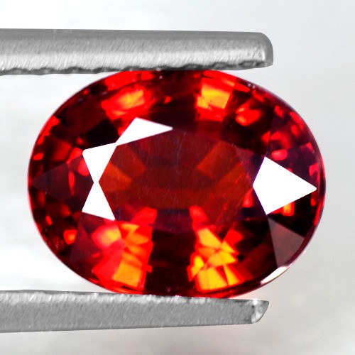 2.22 Cts Real Deep Fanta Wine Red Spessartite Garnet Oval Cut Unheated Namibia