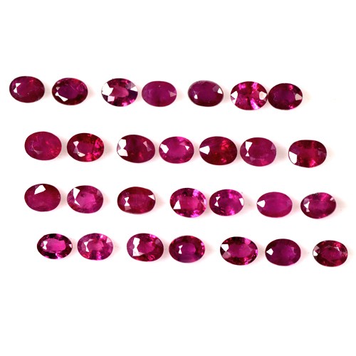 5.60 Cts Natural Top Blood Red Ruby Loose Gemstone Oval Cut Lot Oldmogok 4x3 mm