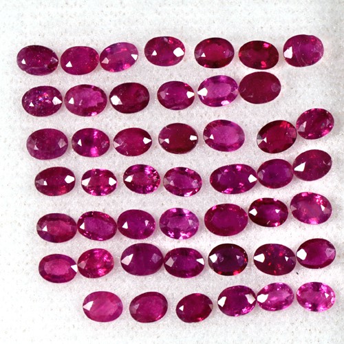 9.06 Cts Natural Top Lustrous Blood Red Rainbow Fire Ruby Oval Cab Gemstone
