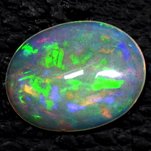 2.92 Cts Natural Sharp Lustrous Rainbow Fire Ethiopian Welo Opal Oval Cabochon