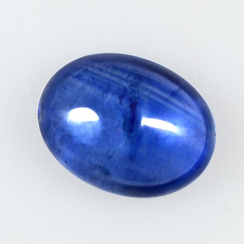 1.66 Cts Real Lustrous Royal Blue Sapphire Oval Cabochon Thailand 8x6mm Gemstone