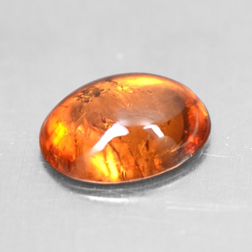 1.55 Cts Natural Lustrous Top Fanta Orange Spessasrtite Garnet Oval Cab 8x6 mm