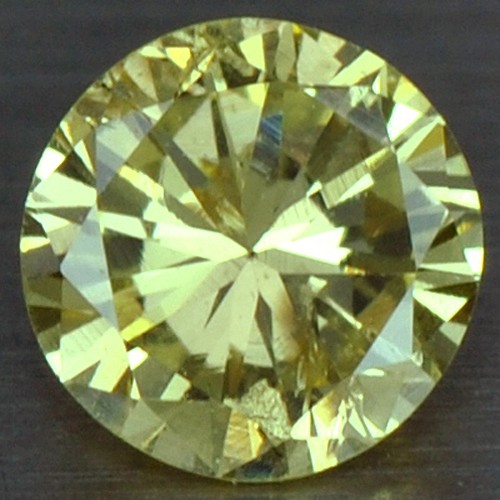 0.16 cts Natural Fancy Yellow Diamond Loose Gemstone Round Cut Untreated