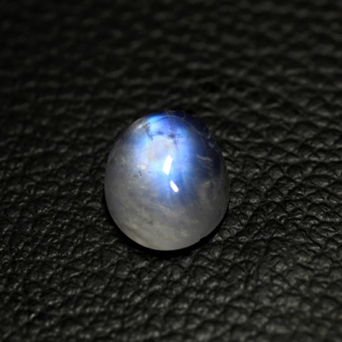 5.77 Cts Natural Lustrous Blue Fire Rainbow Moonstone Oval 12x10 mm Indo-Bihar