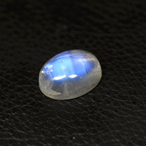 8.12 Cts Natural Lustrous Blue Fire Rainbow Moonstone Oval Cab Indo-Bihar Loose