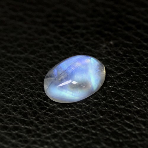 4.88 Cts Natural Lustrous Blue Fire Rainbow Moonstone Oval Cab Indo-Bihar Loose