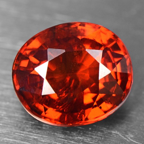 1.47 Cts Natural Lustrous Fanta Honey Orange Spessasrtite Garnet Oval Namibia