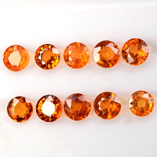 6.49 Cts Natural Lustrous Fanta Orange Spessartite Garnet Lot Unheated Namibia