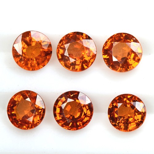 4.03 Cts Natural Lustrous Fanta Orange Spessartite Garnet Lot Unheated Namibia