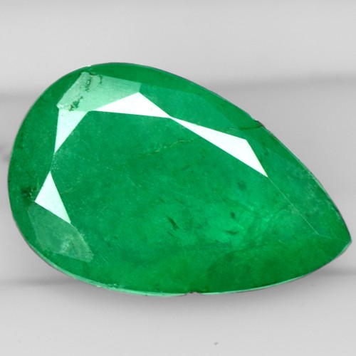 3.28 Cts Natural Top Rich Green Emerald Pear Cut Untreated Zambia Loose Gems