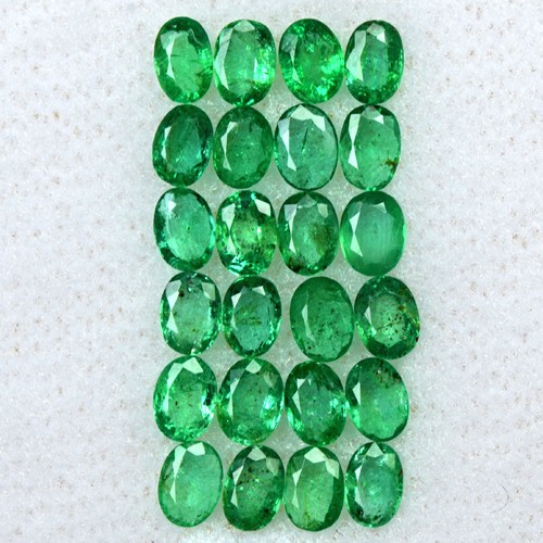 2.43 Cts Natural Top Green Emerald Oval Cut Lot Untreated Zambia Loose Gemstone
