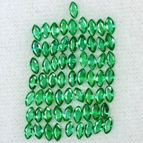 4.90 Cts Natural Top Green Emerald Marquise Cut Lot Untreated Zambia 4x2 mm Gem