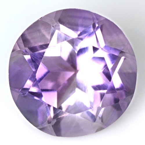5.29 Cts Natural Top Purple Round Cut Amethyst 11 mm Brazil Loose Gemstone