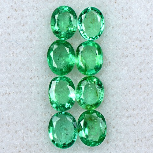 1.72 Cts Natural Top Green Emerald Oval Cut Lot Zambia Untreated Loose Gemstone
