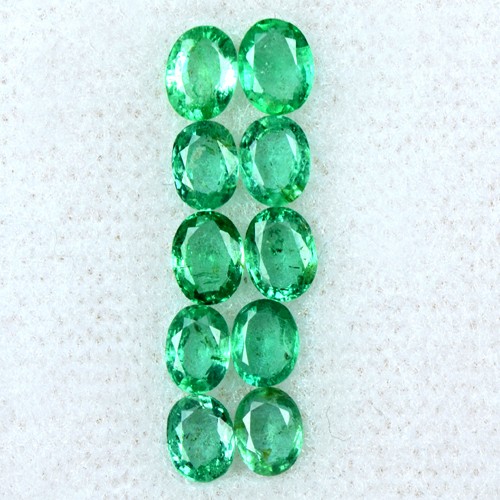 1.91 Cts Natural Top Green Emerald Loose Lovely Gemstone Oval Cut Lot Zambia