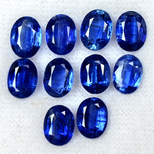 16.89 Cts Natural Top Quality Oval Cut Kyanite Lot 8x6 mm Nepal Unheated