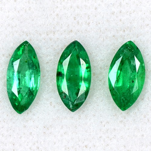 2.10 Cts Natural Top Green Emerald Zambia Marquise Cut Lot Gemstone 9x4.5 mm