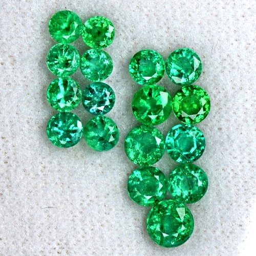 5.33 Cts Natural Top Green Emerald Loose Gemstone Round Cut Lot Untreated Zambia