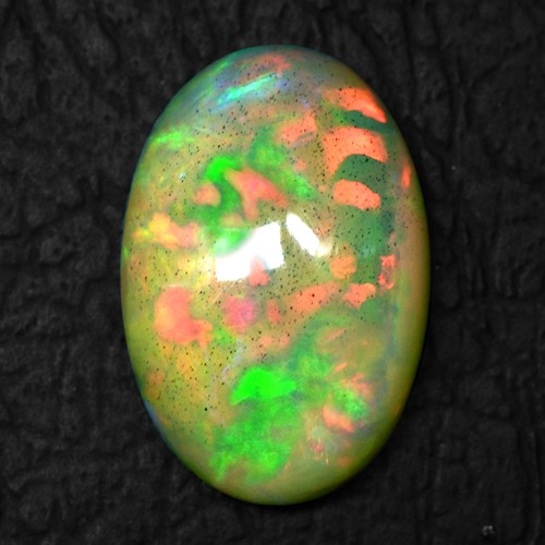 6.72 Cts Natural Welo Ethiopian Opal 19x13 mm Oval Cabochon Multi color Gemstone