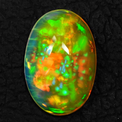 6.55 Cts Natural Ethiopian Opal Oval Cabochon Volcanic Fire Top Quality Gemstone