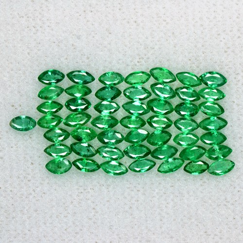 2.9 Cts Natural Lovely Emerald Loose Gemstone Fine Marquise Cut 50 Pcs Zambia