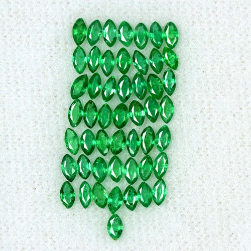 2.86 Cts Natural Emerald Loose Gemstone Amazing Top Marquise Cut 50 Pcs Zambia