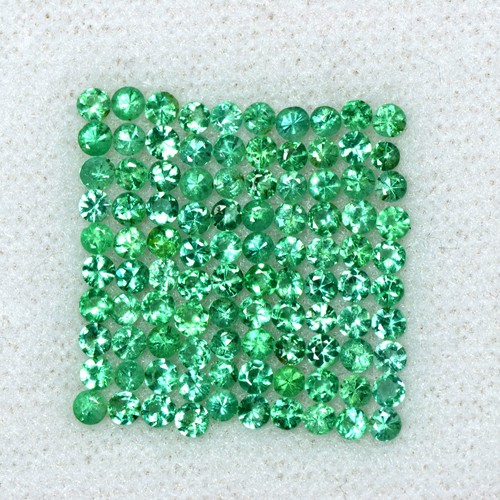 2.02 Cts Natural Emerald Loose Gemstone 3x2 mm Baguette Cut 30 Pcs Lot Zambia