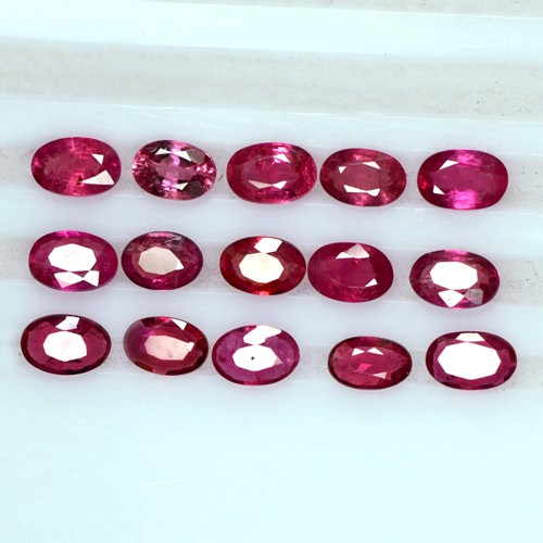 7.91 Cts Natural Top Pigeon Blood Red Ruby Oval Cut Lot Mozambique 6x4 mm Loose