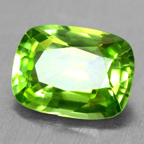 3.25 Cts Natural AAA+ Top Green Peridot Loose Gemstone Cushion Cut Burma Video