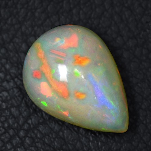 11.85 Cts Natural Ethiopian Pear Cabochon Lovely AAA Grade Fire Gemstone Video