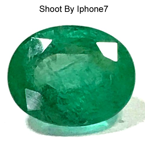 7.20 Cts Natural Top Rich Green Fine Emerald Oval Cut Fine Untreated Colombia