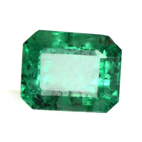 0.74 Cts Natural Top Rich Green Fine Lovely Emerald Octagon Cut Untreated Zambia